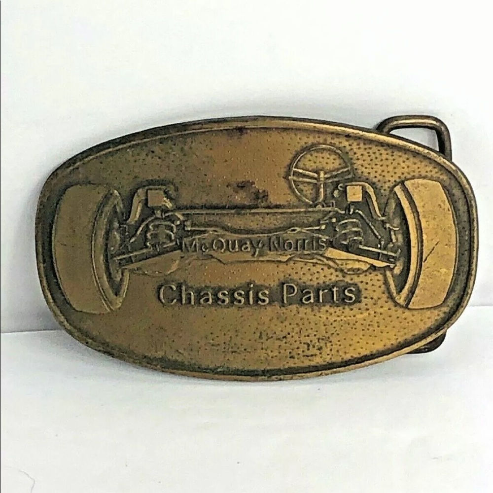 VINTAGE 1970s MCQUAY-NORRIS CHASSIS PARTS Buckle